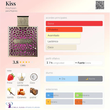 RAYHAAN KISS 100ML EDP  2