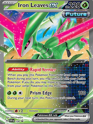 Iron Leaves ex (128) [Scarlet & Violet - Black Star Promos]