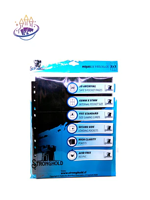 Hojas carpeta archivador (3x3)