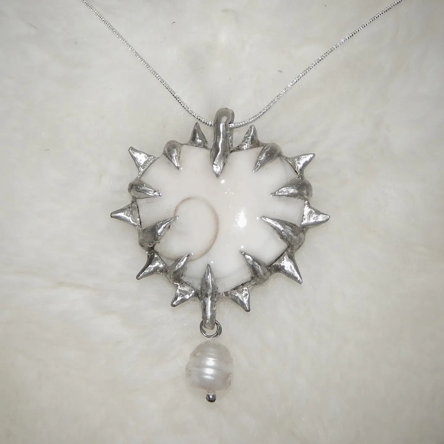 Collar concha corazón  2