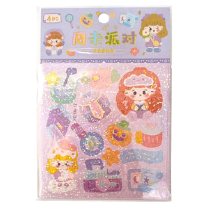 Stickers kawaii 4 PC