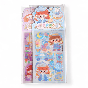 Stickers niña kawaii 3PC