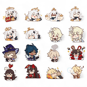 Set de stickers Genshin Impact