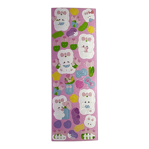 1 Hoja de sticker kawaiis 13x4.5