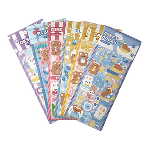 1 Hoja de stickers kawaiis