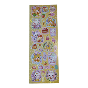 1 Hoja de stickers kawaiis 14x5cm (4)