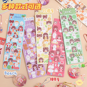 Stickers niñas cutes.