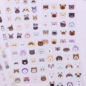 Mini stickers de animales
