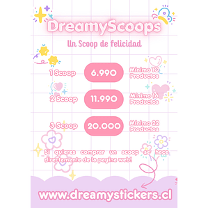 DreamyScoops - Cucharadas Sorpresas - de papeleria Kawaii