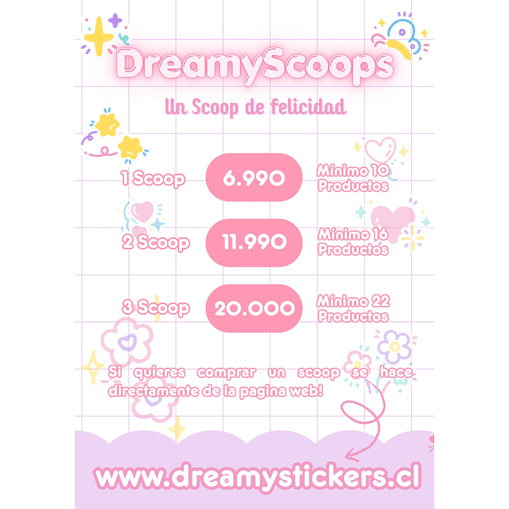 DreamyScoops - Cucharadas Sorpresas - de papeleria Kawaii 1
