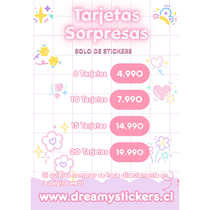 Tarjetas Sorpresa De Stickers!