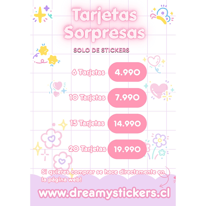 Tarjetas Sorpresa De Stickers! 1