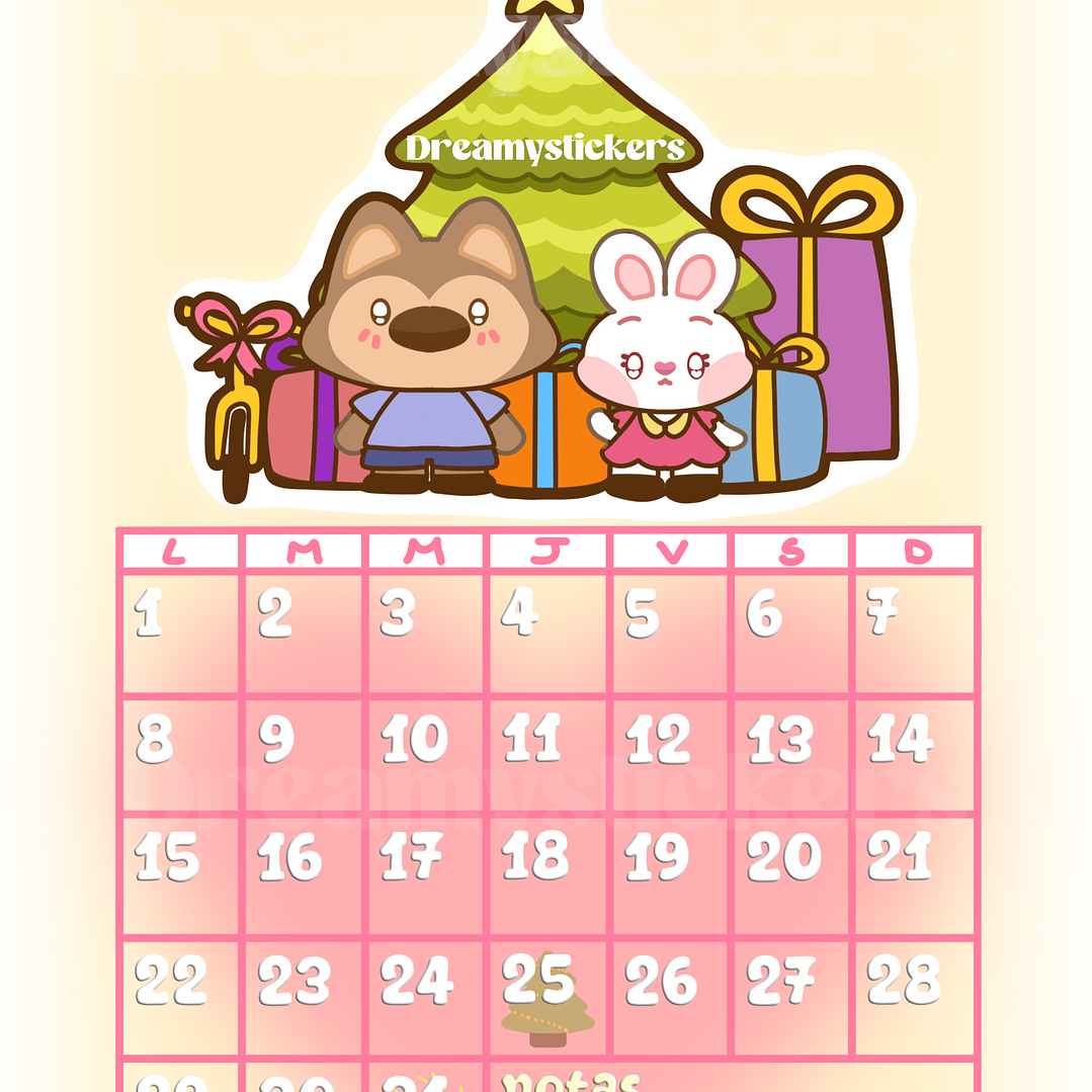 Calendario digital Diciembre  1