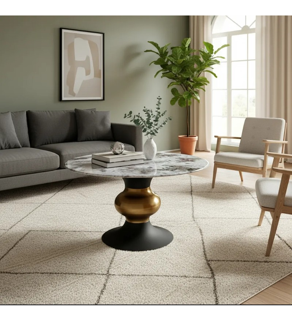 MESA DE CENTRO REDONDA TOKIO 