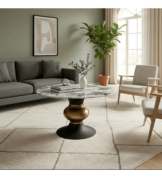 MESA DE CENTRO REDONDA TOKIO 