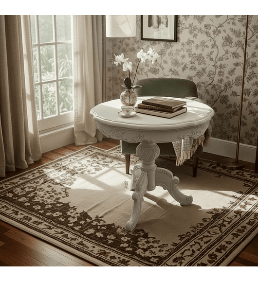 MESA DE CENTRO AUXILIAR LATERAL DE MADERA COLOR BLANCO