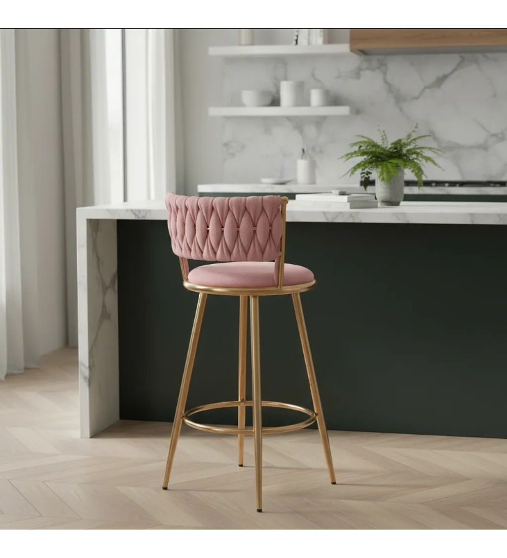 TABURETE PISO DE BAR  GOLD 