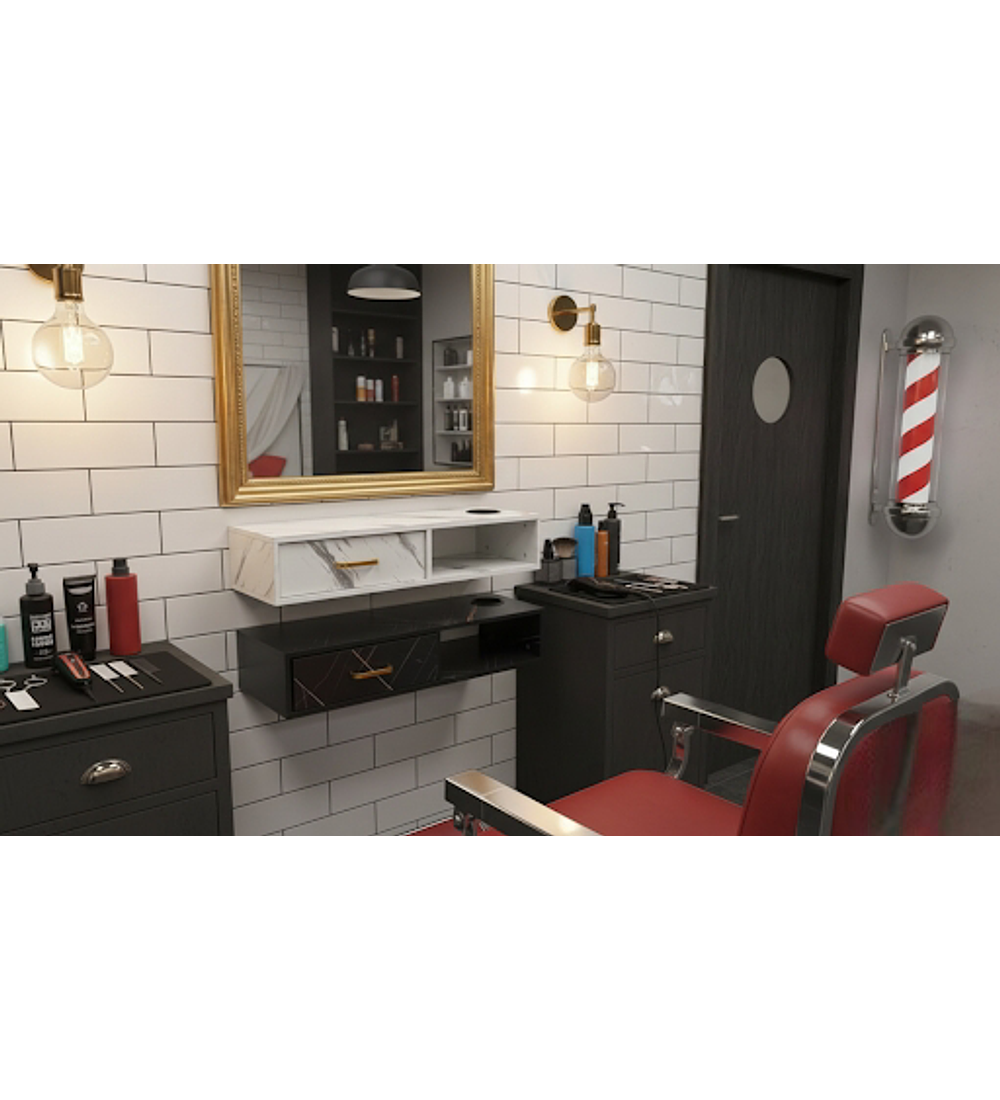 MUEBLES DE PARED PARA PELUQUERIAS 