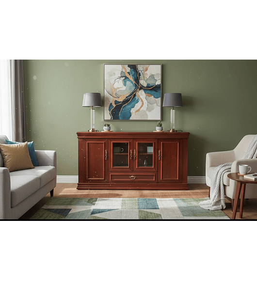 RACK DE MADERA CAOBA CLASS