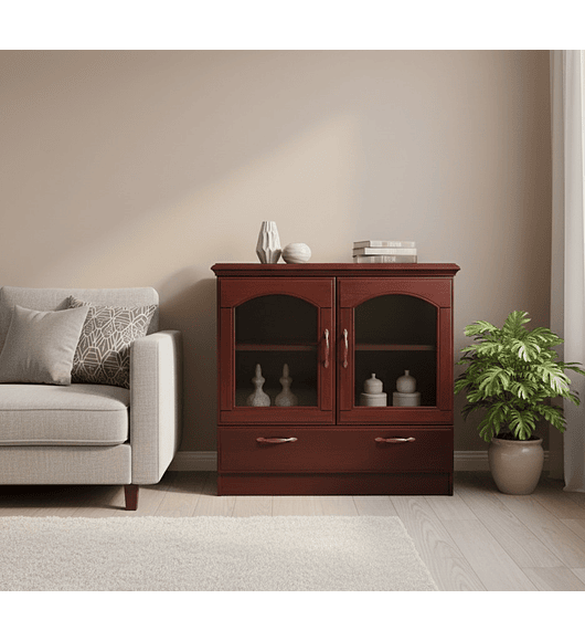 RACK DE MADERA CAOBA PREMIER