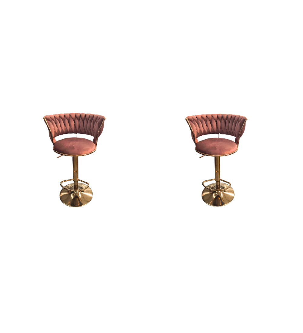 TABURETE PISO DE BAR GIRATORIO GOLD 