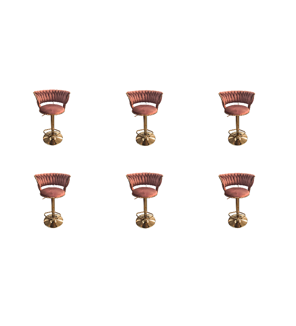 TABURETE PISO DE BAR GIRATORIO GOLD 