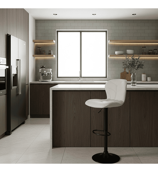 TABURETE PISO ECO CUERO ALTURA REGULABLE