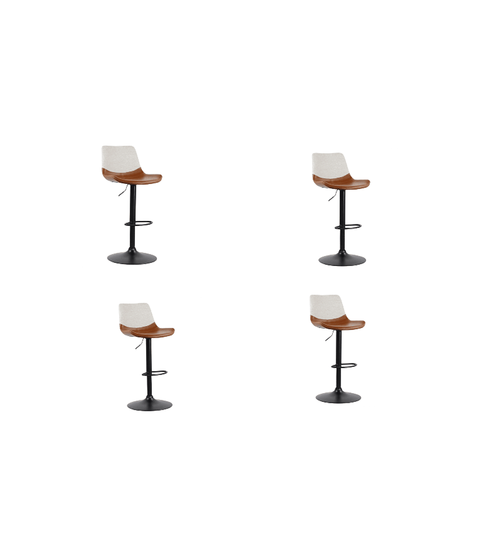 TABURETE PISO MODERNO CON BASE NEGRA