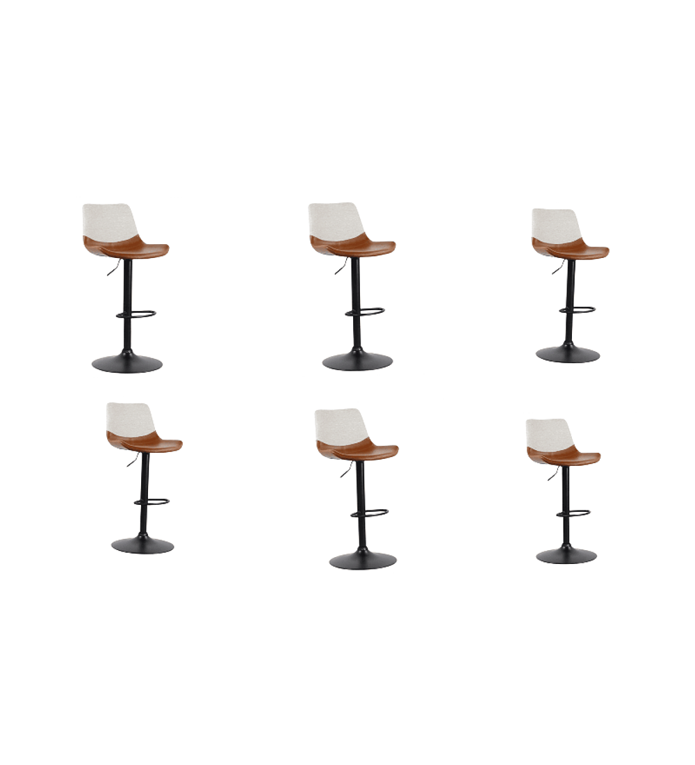 TABURETE PISO MODERNO CON BASE NEGRA