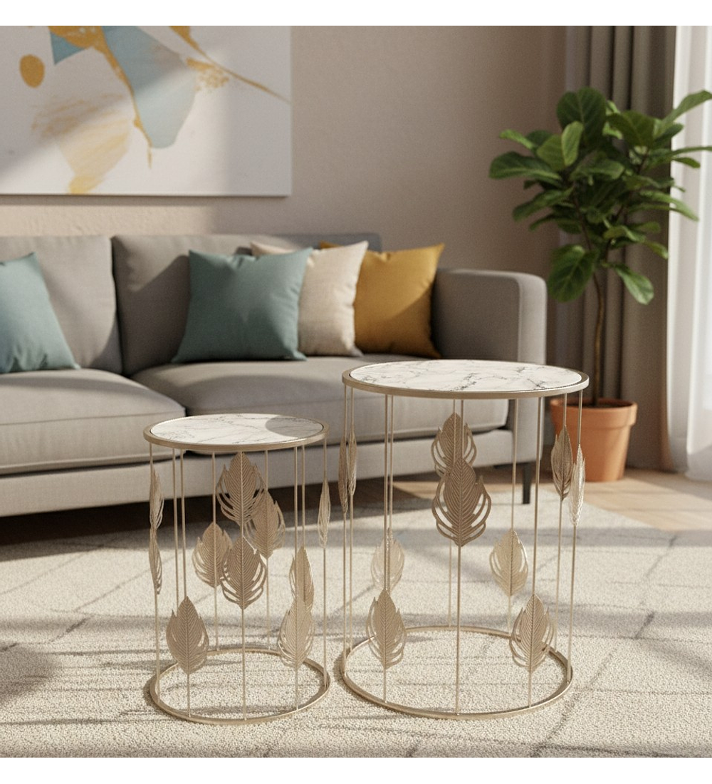 MESA CENTRO EFECTO MARMOL