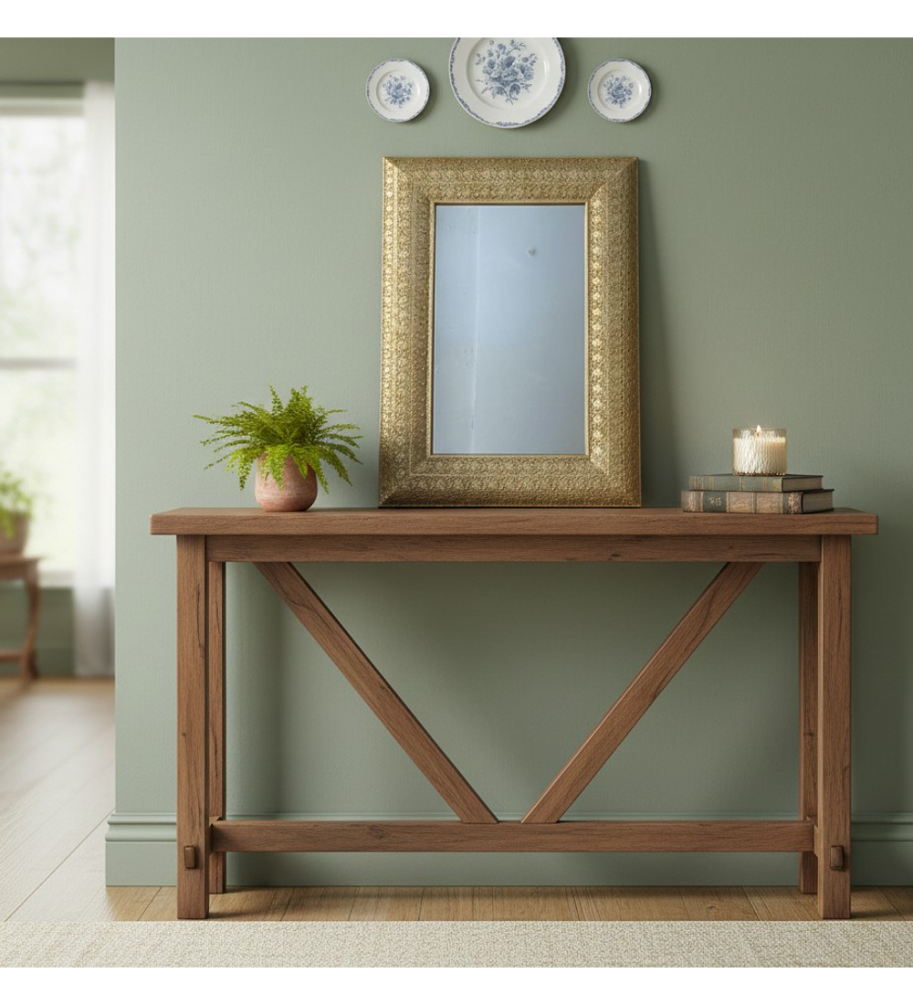 ESPEJO CON MARCO GOLD DORADO