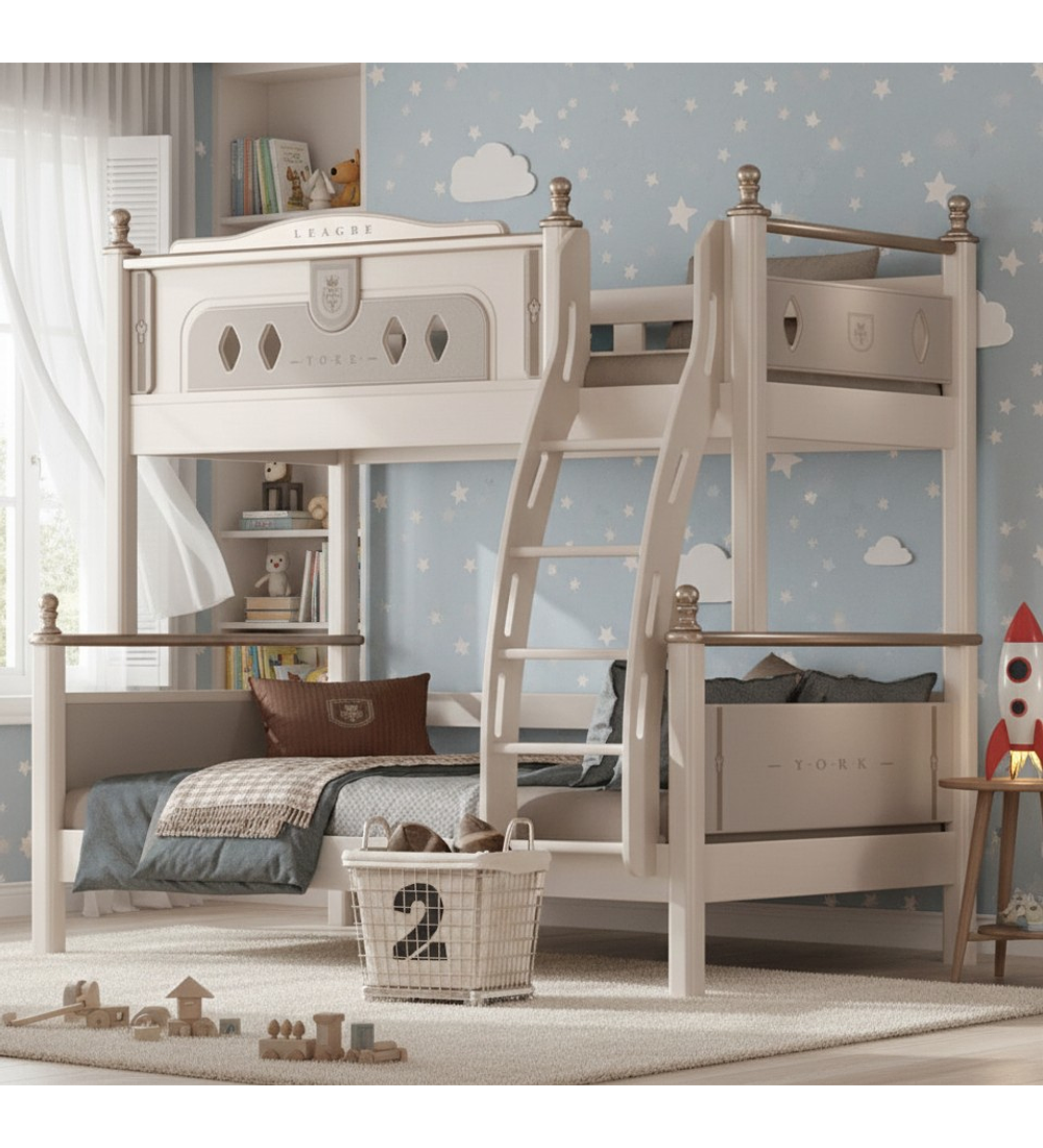 MUEBLE DE CAMA PARA NIÑOS MODELO CASTILLO