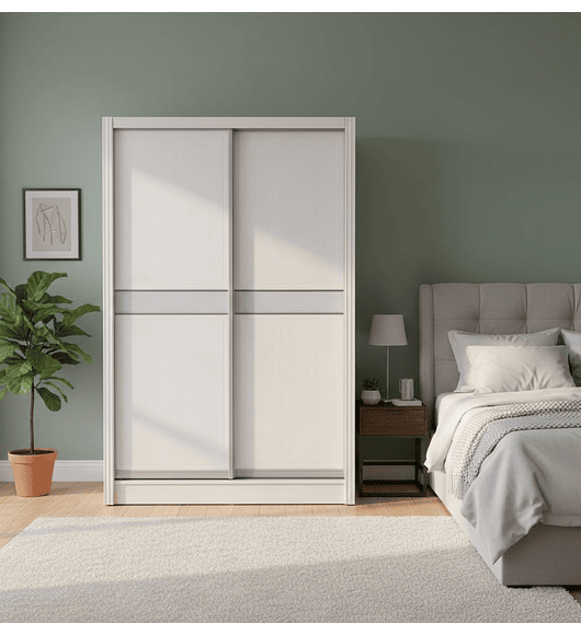 CLOSET 2 PUERTAS CORREDIZAS GRIS