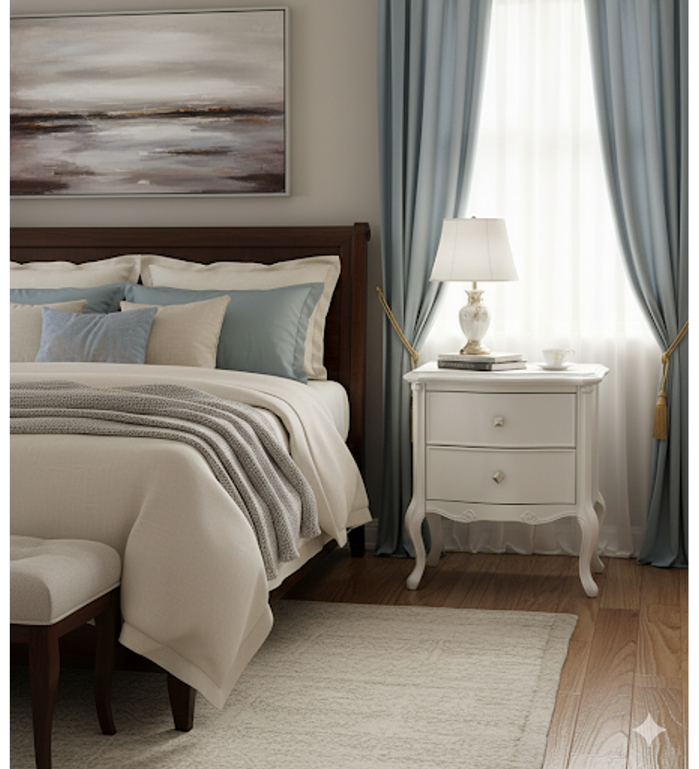 VELADOR BLANCO MODELO NORDICA 