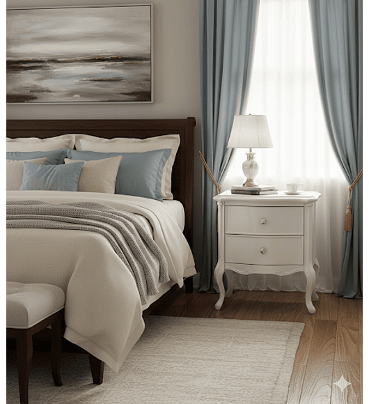 VELADOR BLANCO MODELO NORDICA 