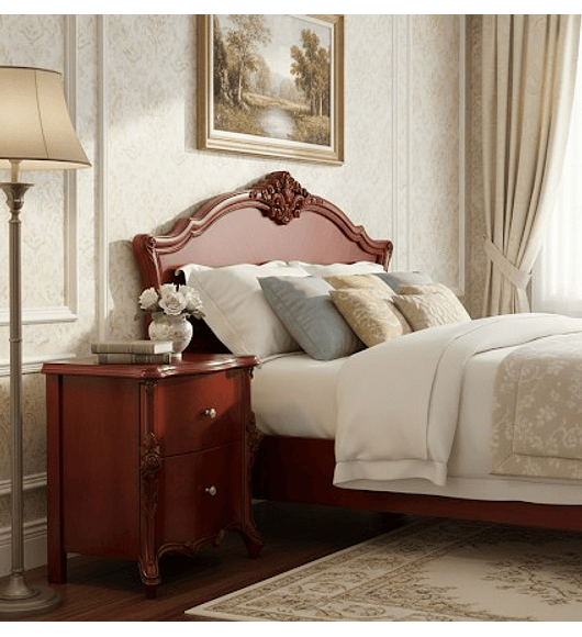 VELADOR MODELO ITALIANO COLOR CAOBA