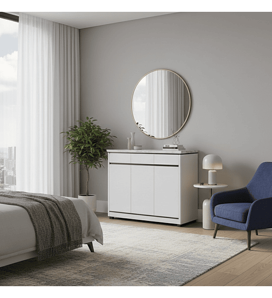 GAVETERO CON CUBIERTA EN MARMOL STANLEY 