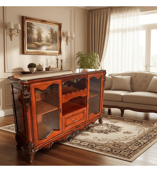 VITRINA DE MADERA MODELO TRINIDAD