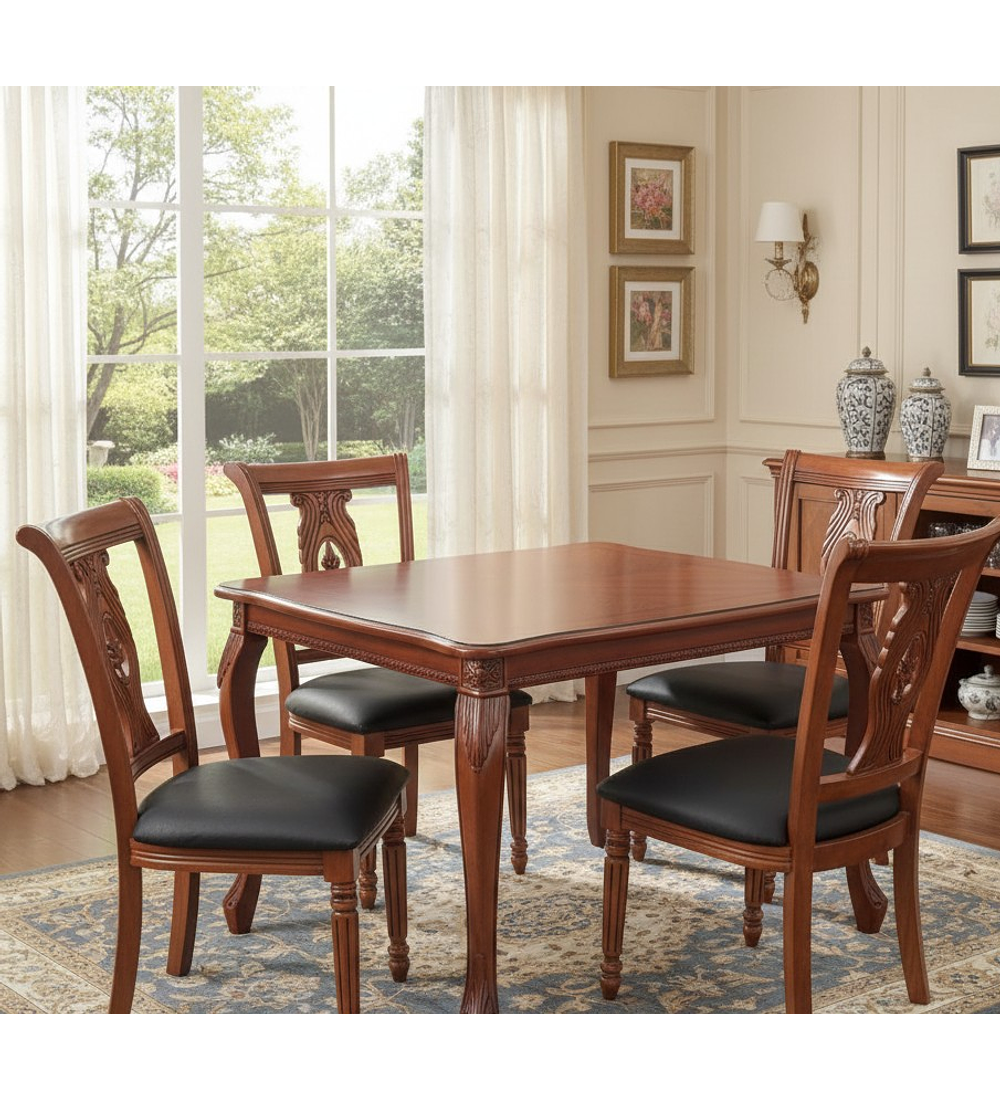 JUEGO DE COMEDOR DE MADERA AUSTRIA 