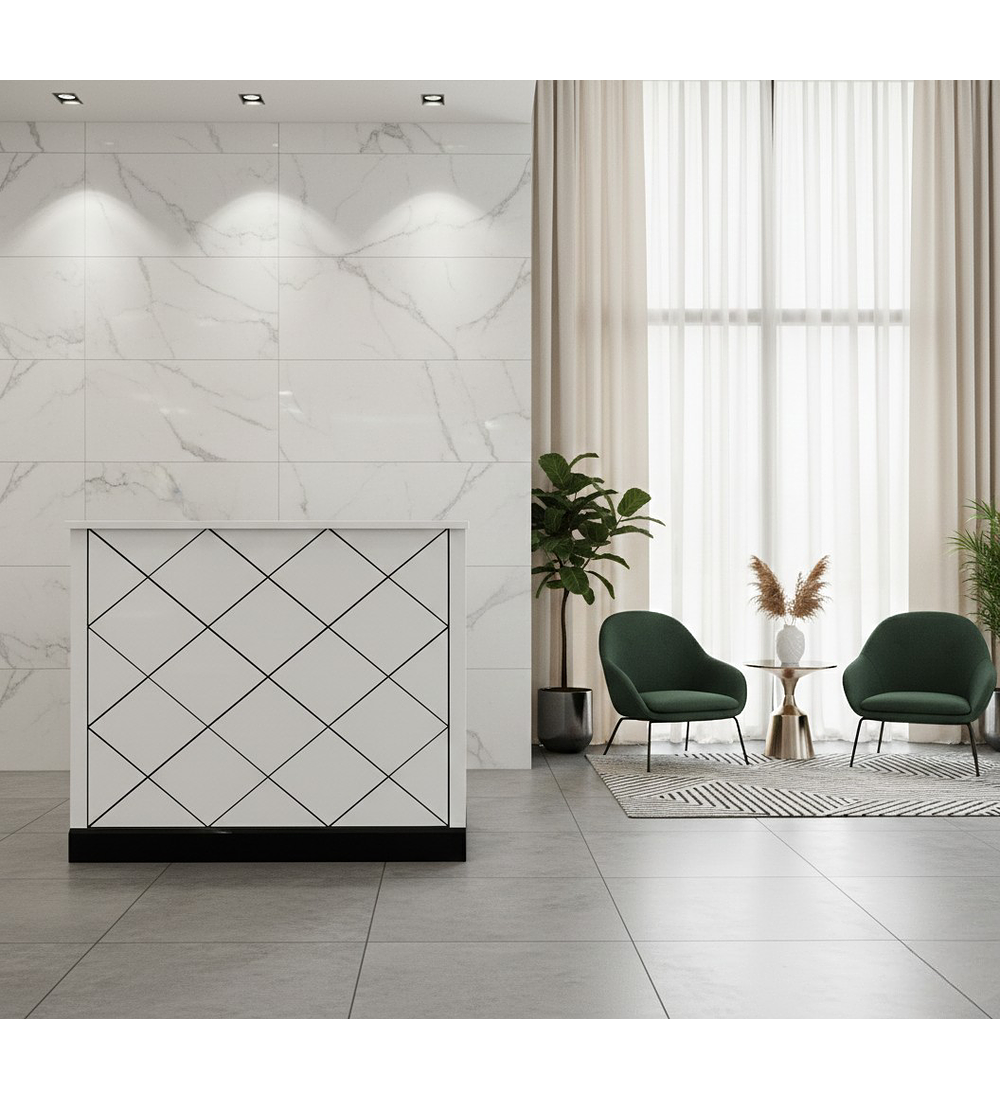 MUEBLE DE RECEPCIÓN ROMBOS