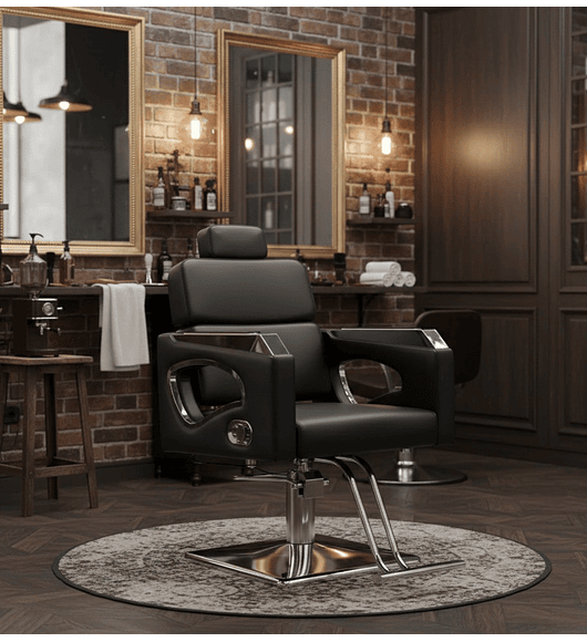 SILLA DE BARBERIA RECLINABLE EXCLUSIVE