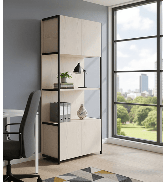 ESTANTE DE 2 CAJONES BEIGE