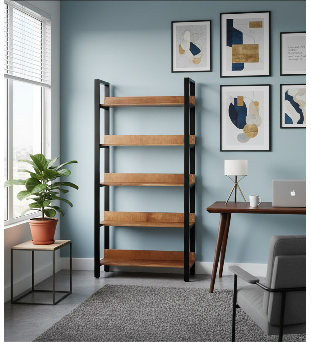 ESTANTE DE MADERA ROBUSTO