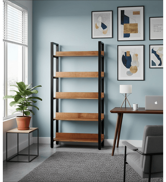 ESTANTE DE MADERA ROBUSTO