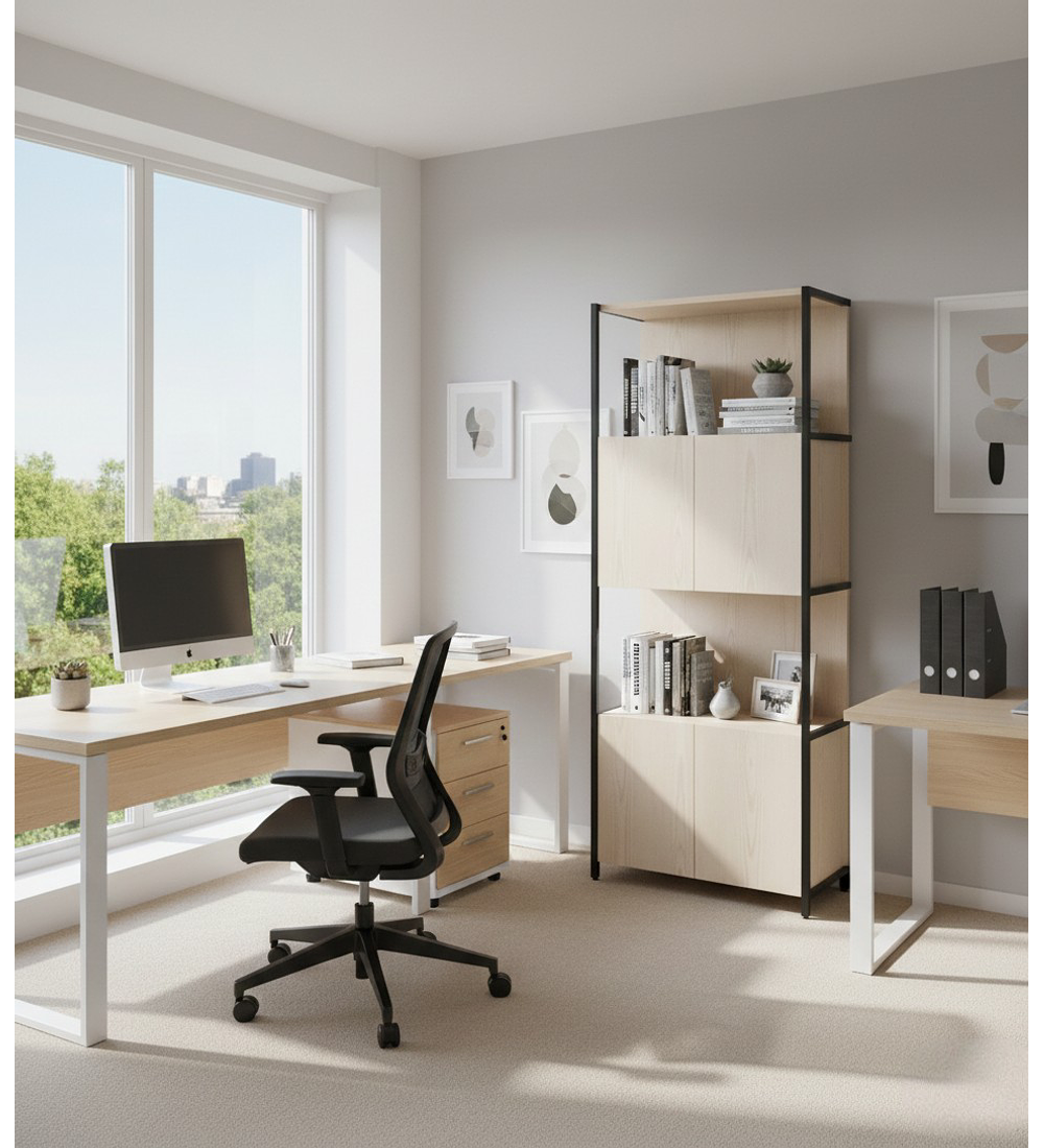 ESTANTE DE 2 REPISAS BEIGE