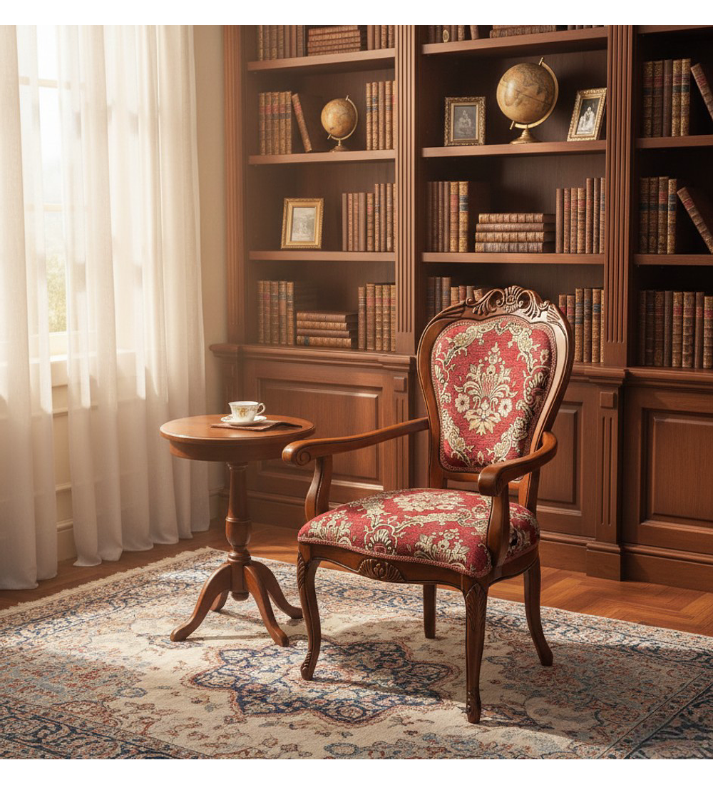 SITIAL DE COMEDOR CON TALLADO MODERNO