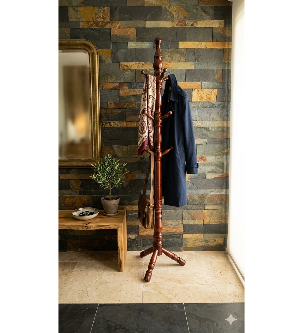 PERCHERO DE MADERA SACHIL