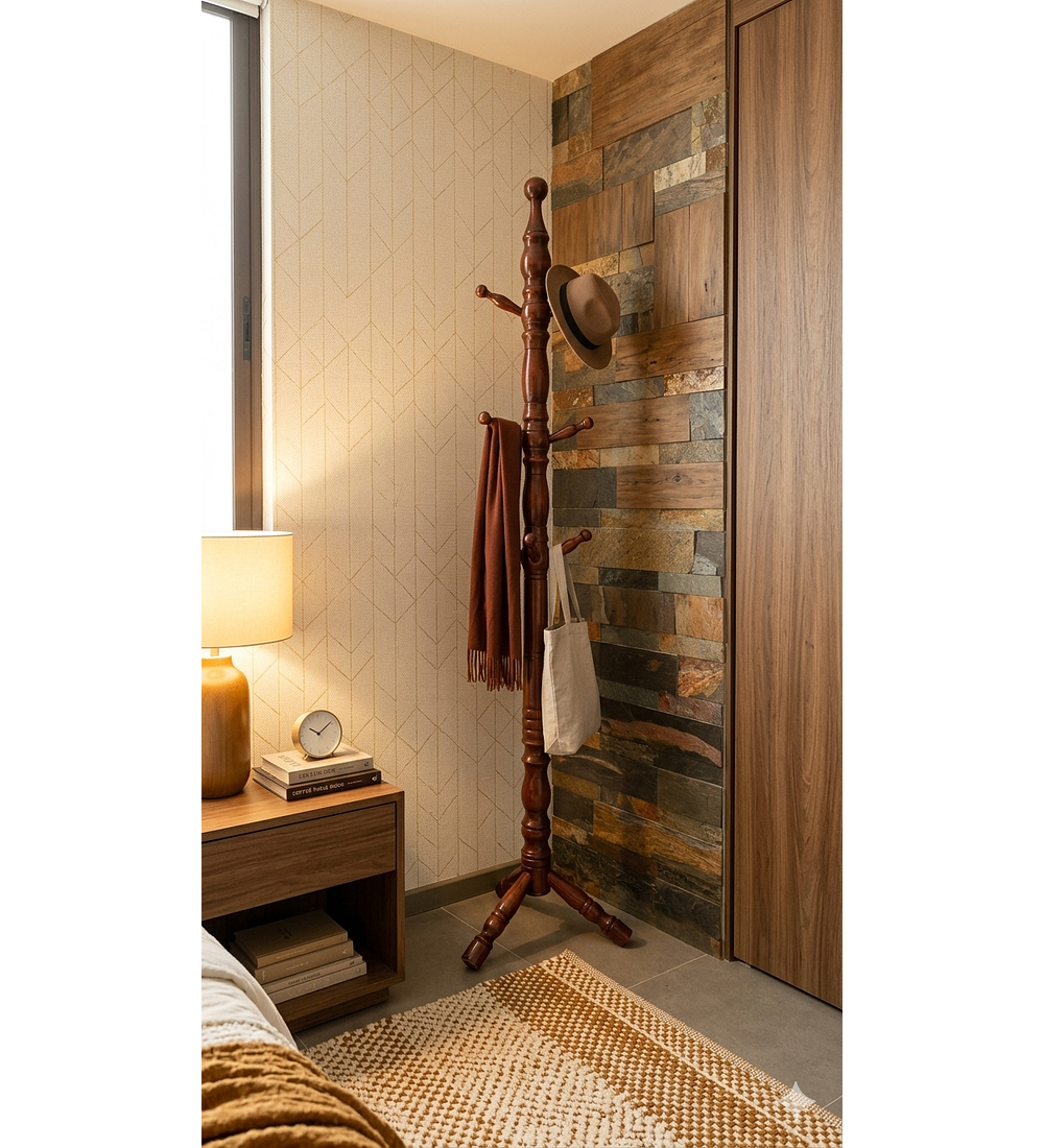 PERCHERO DE MADERA SACHIL