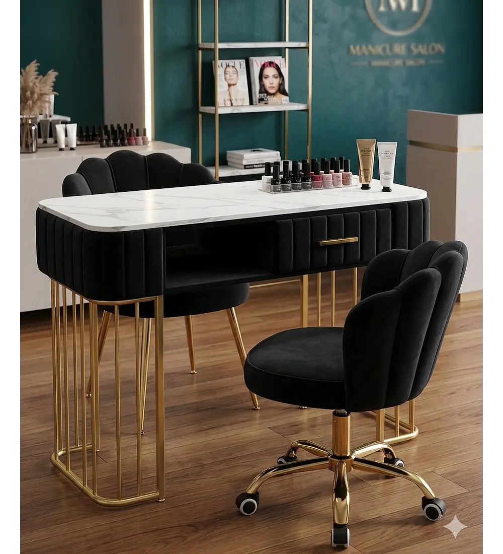 MESA DE MANICURE GOLD 