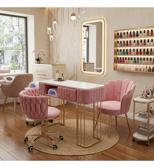 SET DE MANICURE LUXURY GOLD - ROSADA